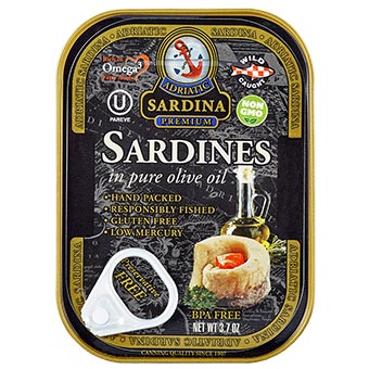 Adriatic Premium Sardines in Pure Olive Oil (EO)