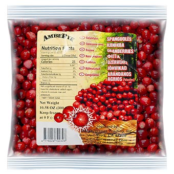 AmbeRye Frozen Cranberries 300g