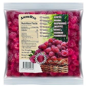 AmbeRye Frozen Raspberries 300g