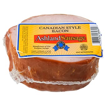 Ashland Sausage Canadian Bacon Vacuum Packed
