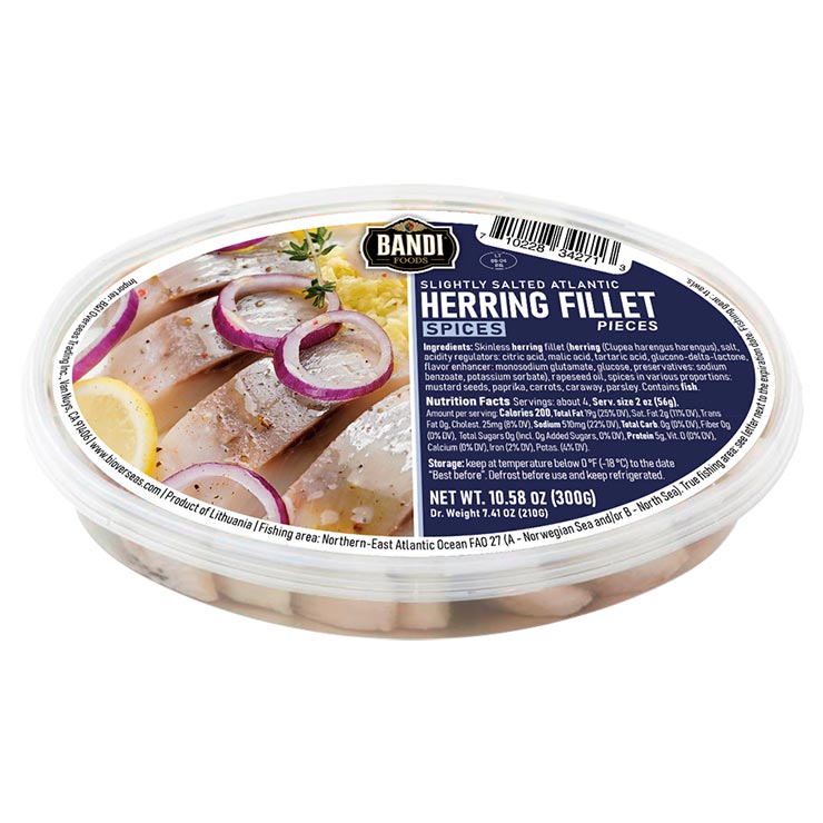 Bandi Herring Fillet Pieces in Oil with Spices 300g