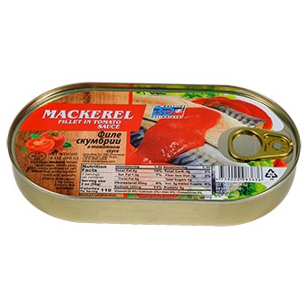 Baltijos Delikatesai Mackerel Fillet in Tomato Sauce 170g