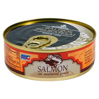 Baltijos Delikatesai Salmon in Natural Juice 200g