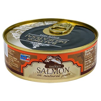 Baltijos Delikatesai Smoked Salmon in Natural Juice 200g