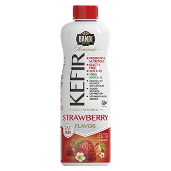 Bandi Cultured Milk Strawberry Kefir 32oz