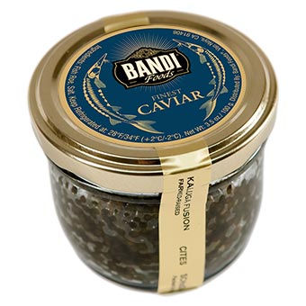 Bandi Kaluga Sturgeon Black Caviar Jar 100g