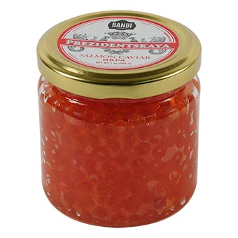 Bandi Prezidentskaya Salmon Caviar in Glass Jar 7oz