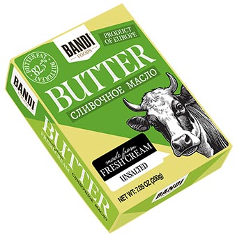 Bandi Fresh Cream Unsalted Butter 82.5% 200g