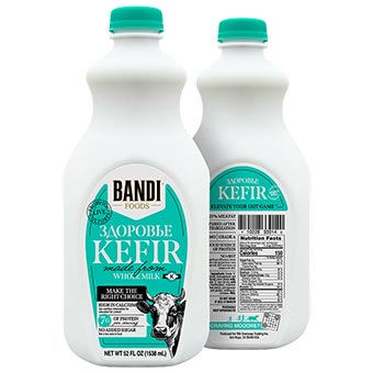 Bandi Zdorovie Kefir Cultured Milk 3.25% Fat 11 Live Cultures