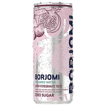 Borjomi Cherry - Pomegranate Sparkling Mineral Water (Can) 330 ml