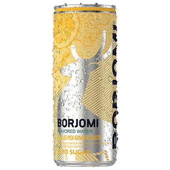 Borjomi Citrus Mix Ginger Sparkling Mineral Water (Can) 330 ml