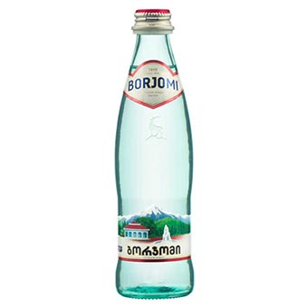 Borjomi Natural Sparkling Mineral Water (Glass) 330ml