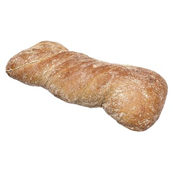 Ciabatta Half Raw Dark Italian Bread