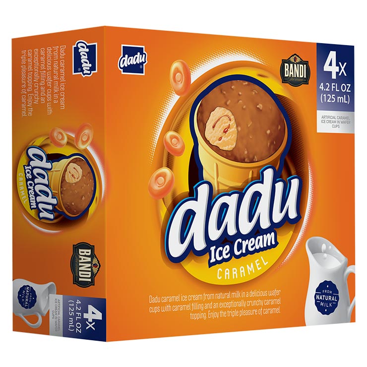 Dadu Family 4-Pack Caramel Ice Cream