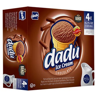 Dadu Family 4-Pack Chocolate Ice Cream