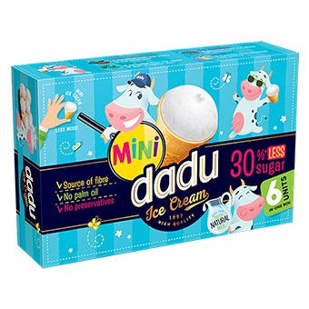 Dadu Mini Vanilla Ice Cream 6-pack