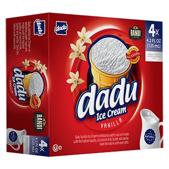 Dadu Family 4-Pack Vanilla Ice Cream