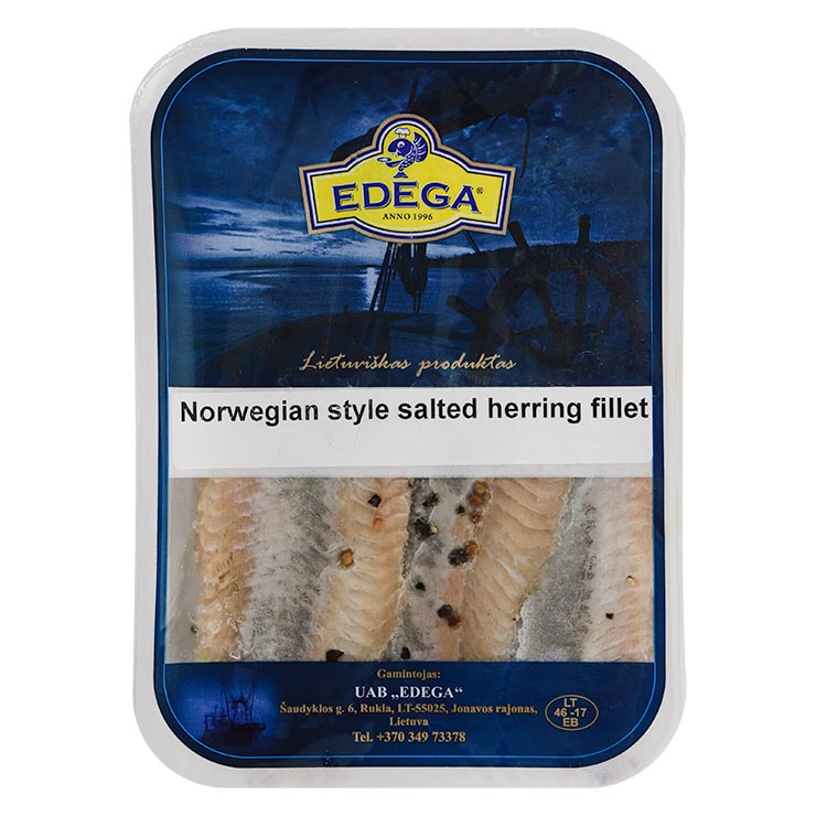 Edega Norwegian Style Salted Herring Fillet 200g