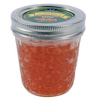 Elite Salmon Caviar Gorbusha Glass Jar 8 oz