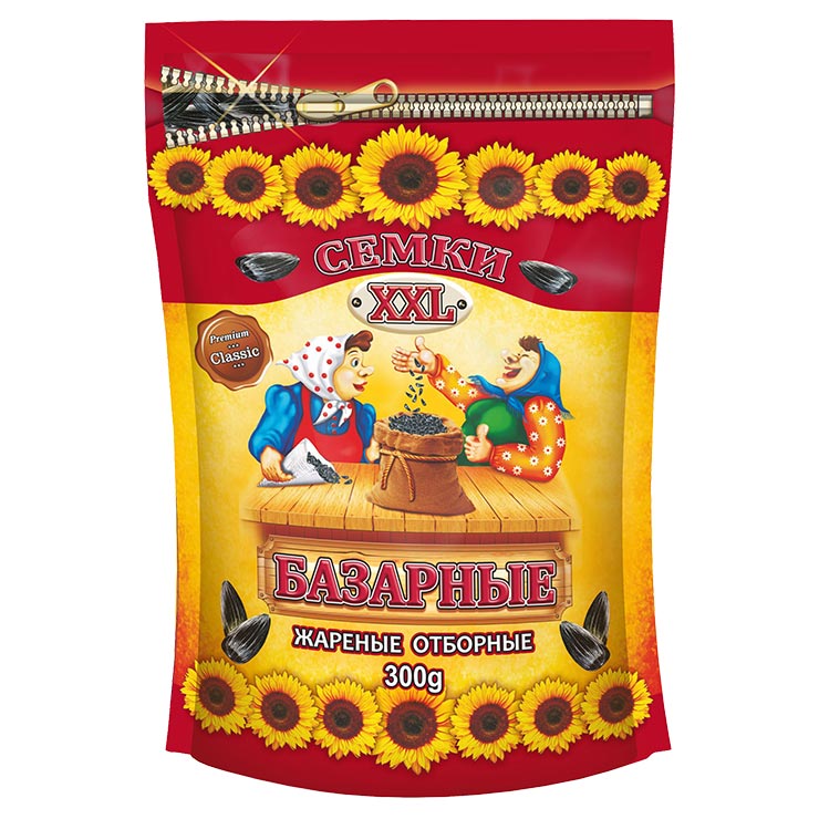 Granex Roasted Sunflower Seeds Bazarnye XXL Resealable Pack 300g
