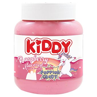 Kiddy Raspberry Spread with Popping Candy 350g