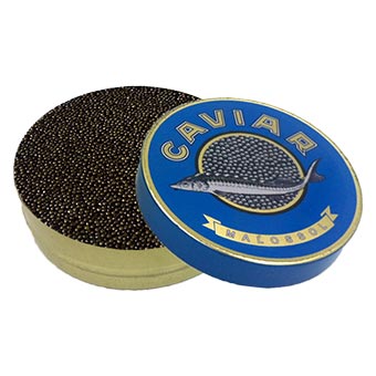 Marky's Black Kaluga Amber Fresh Black Caviar 1kg