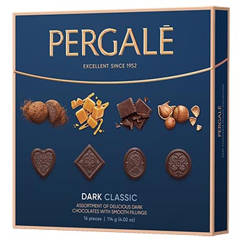 Pergale Dark Classic Assortment Chocolates with Smooth Fillings 114g