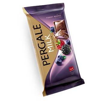 Pergale Milk Chocolate with Forest Berries Filling 100g