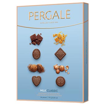 Pergale Milk Classic Assortment Chocolates with Smooth Fillings 171g