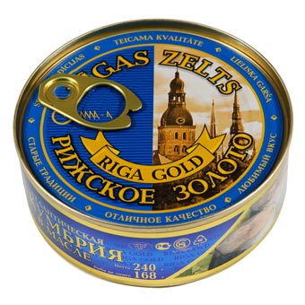 Riga Gold Atlantic Mackerel in Oil (Easy Opener) 240g