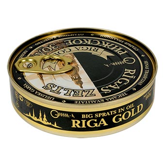 Riga Gold Smoked Big Sprats in Oil EO 160g