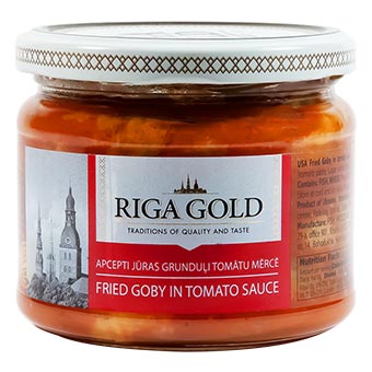 Riga Gold Smoked Goby in Tomato Sauce 280g