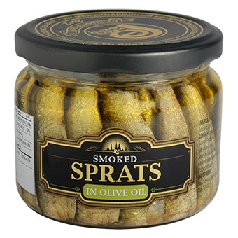 Riga Gold Smoked Sprats in Olive Oil 250g