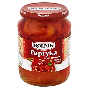 Rolnik Pickled Red Pepper Quarters 720ml