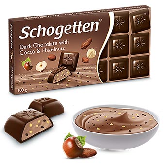 Schogetten Alpine Dark Chocolate with Hazelnuts 100g