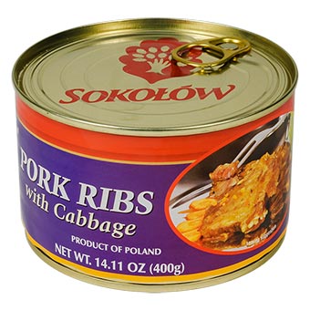 Sokolow Pork Ribs with Cabbage 400g