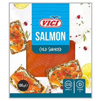 Vici Cold Smoked Salmon Fillet 100g