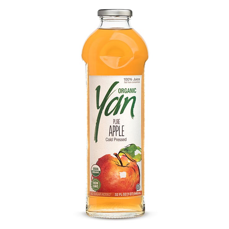 YAN Organic Apple Juice 32oz