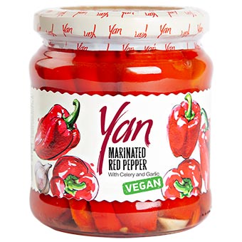 Yan Marinated Red Pepper with Celery and Garlic 16.5oz
