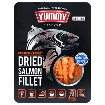 Yummy Dried Salmon Stripes 1kg