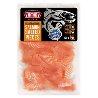 Yummy Salted Salmon Pieces with Spices 100g