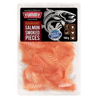 Yummy Salted Salmon Pieces with Liquid Smoke 100g