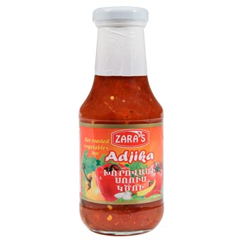 Zaras Adjika Fire Roasted Vegetables Hot Sauce